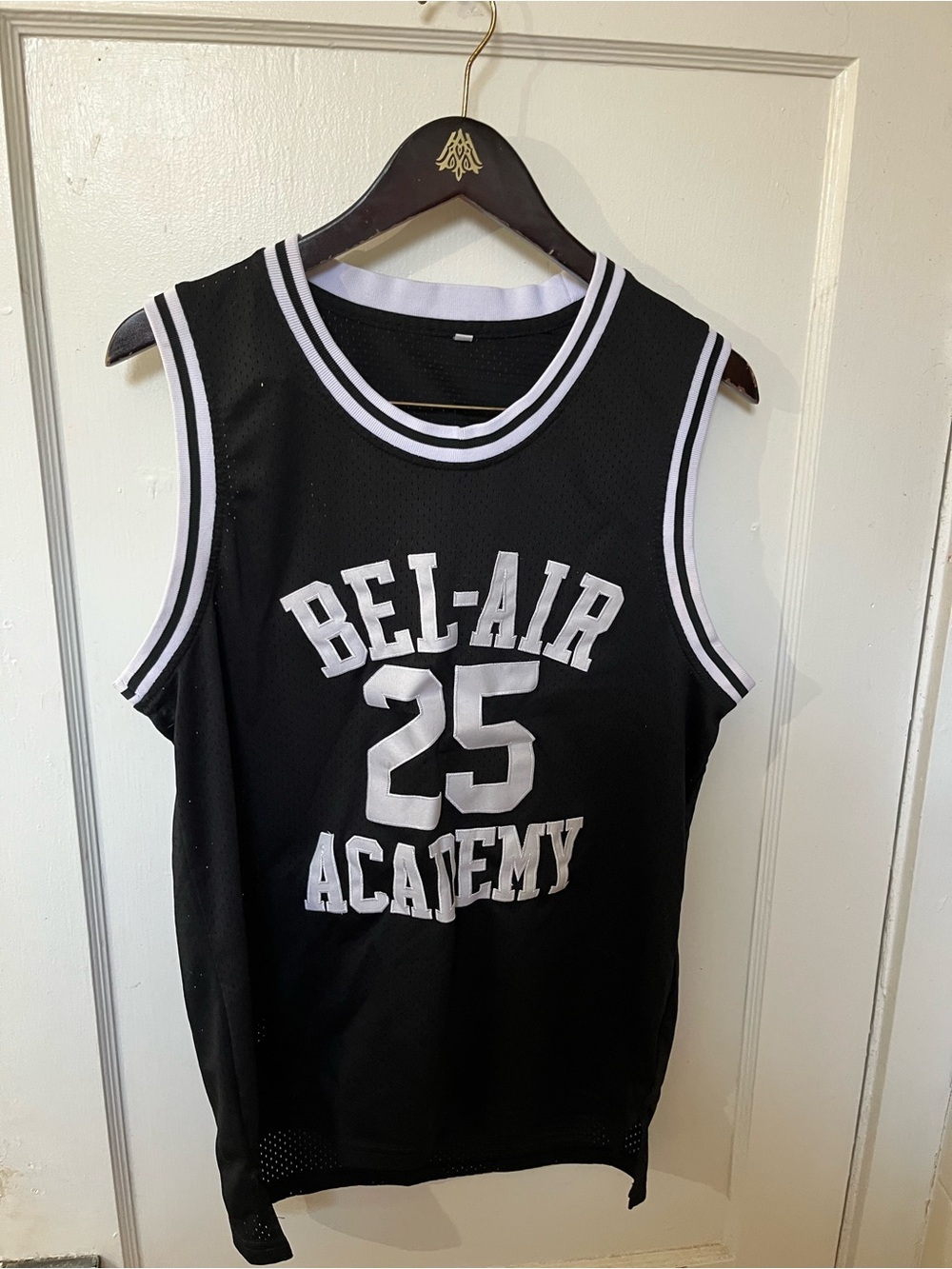 VTG 90s Style Bel-Air Academy #25 Carlton Banks Basketball Jersey Men's S